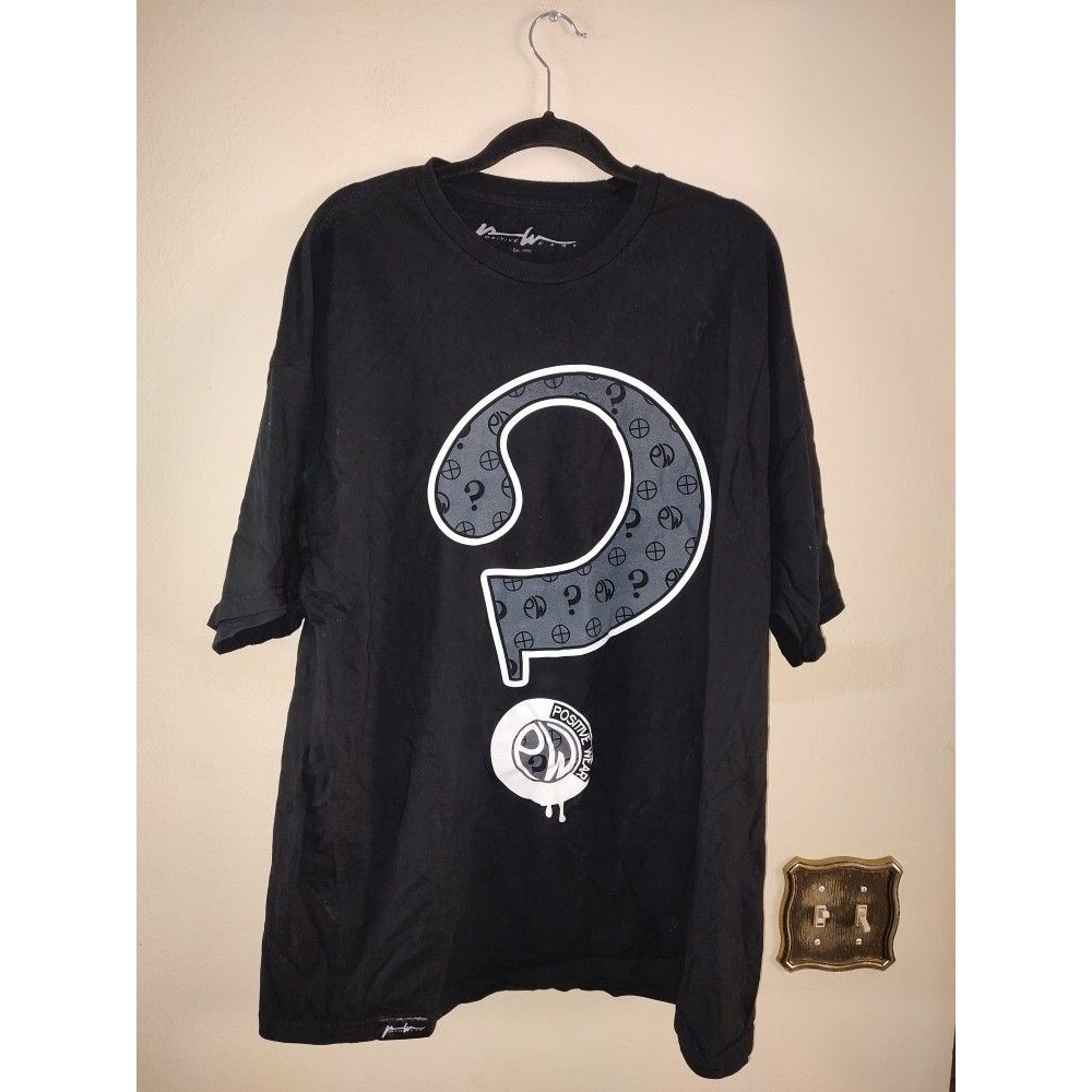 Men Positive Wear Black Tee Never Question Who I Am- Intelligent Strong Bold 2XL